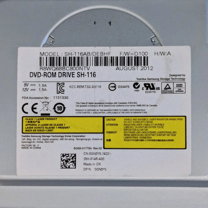 Dell 0GN0Y5 Toshiba Samsung SH-116 SH-116AB/DEBHF DVD-ROM SATA Drive
