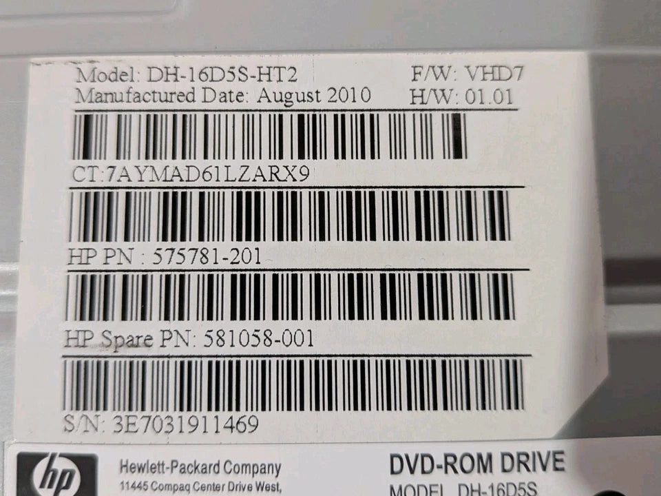 HP 575781-201 DVD RW SATA 5.25-inch Optical Drive