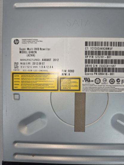 HP SATA 16x DVD-RW 5.25-inch Optical Drive