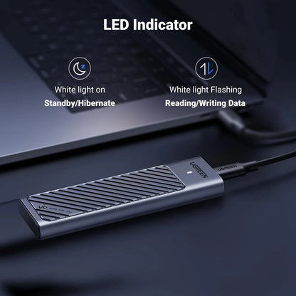 UGREEN M.2 PORTABLE HARD DRIVE ENCLOSURE (X0011OQFRJ)